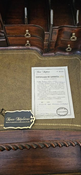 Escritorio Secretar Chippendale Caoba