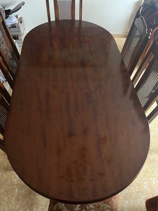 Mesa de comedor extensible para 6 personas
