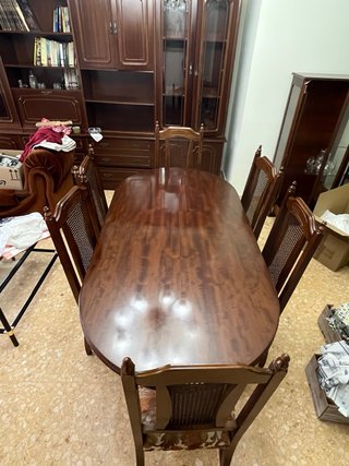Mesa de comedor extensible para 6 personas