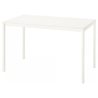 Mesa Comedor Cocina Blanca Metal