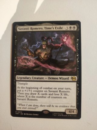 Savanti Romero, Time's Exile Carta Magic