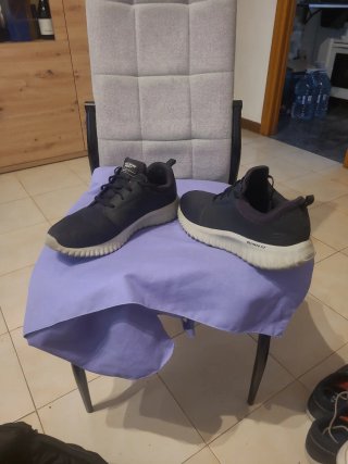 Zapatillas Skechers Memory Foam Hombre Negras