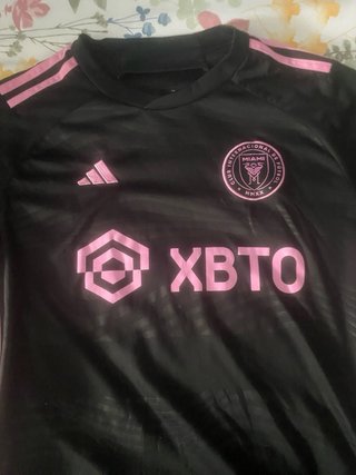 Camiseta Inter Miami Messi Adidas Negra Rosa