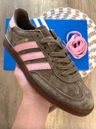 Adidas Handball Spezial Marrón y Rosa Talla 38