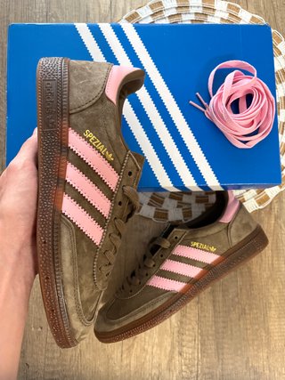 Adidas Handball Spezial Marrón y Rosa Talla 38