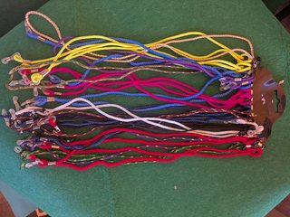 Lote cordones gafas y clip gafas