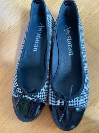 Bailarinas con estampado pata de gallo