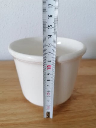 Maceta cerámica blanca