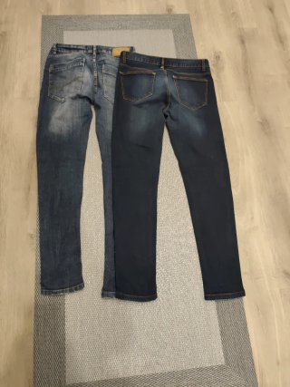 2 pantalones vaqueros azules