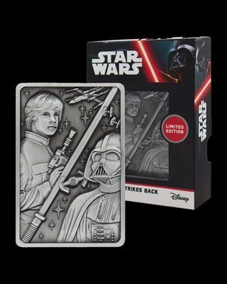 Lingote Metálico Star Wars V: The Empire Strikes Back Luke and Vader Ed. Limitada Fanattik
