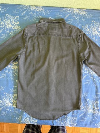 Camisa vaquera Zara Man Talla M gris