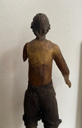 Santo antiguo, talla de madera, siglo XVIII