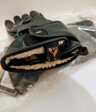 Guantes de moto invierno touring negros