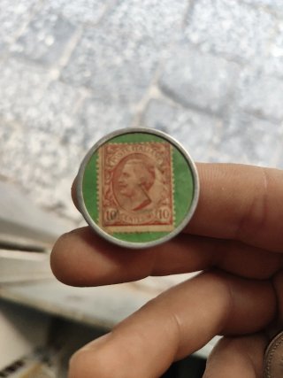 gettone Italia con francobollo 10 cent gomme pirel
