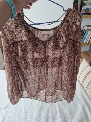 Blusa Mango Animal Print Talla S