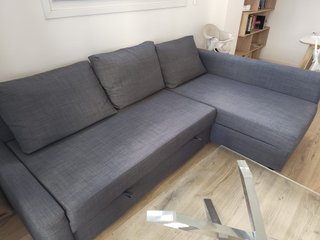 Sofá Cama Chaiselongue IKEA Gris Oscuro