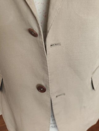 Chaqueta blazer Purificación García beige Talla M