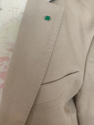 Chaqueta blazer Purificación García beige Talla M