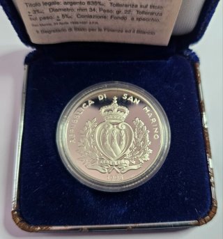 San Marino 10000 Lire 50 Anni di Ferrari Argento