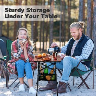 Mesa Camping Plegable con Bolsa