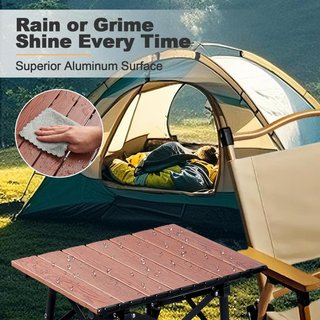 Mesa Camping Plegable con Bolsa