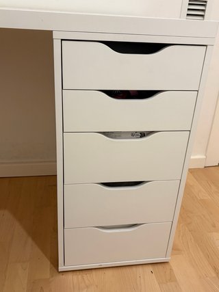 Escritorio Blanco con Cajonera Ikea