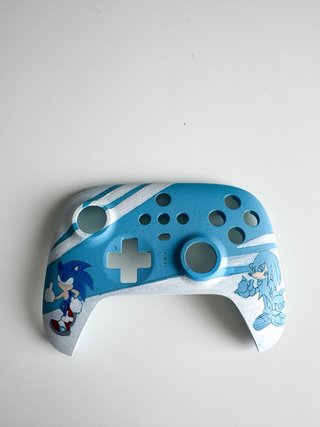 Mando 8bitDo pintado a mano Sonic y Knuckles