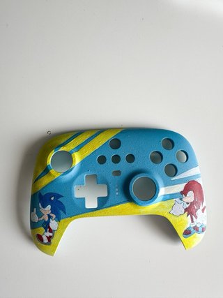 Mando 8bitDo pintado a mano Sonic y Knuckles