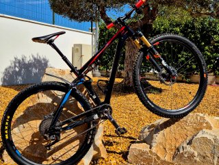 Mountain bike a sospensione completa 29" in carbonio