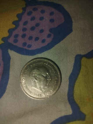 Moneda 5 Pesetas 1949 estrellas 19,49