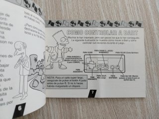 MANUAL BART VS THE WORLD PAL ESPAÑA NINTENDO NES