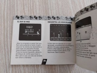 MANUAL BART VS THE WORLD PAL ESPAÑA NINTENDO NES
