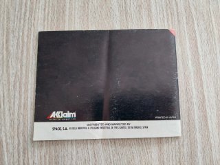 MANUAL BART VS THE WORLD PAL ESPAÑA NINTENDO NES