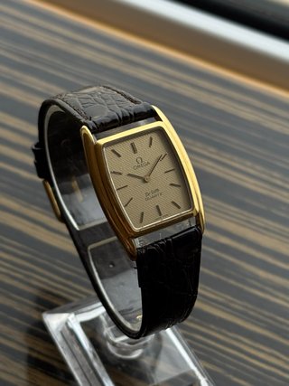 Omega De Ville Quartz Vintage Reloj Dorado