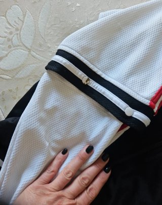 Felpa Adidas Vintage Nera Rossa Bianca