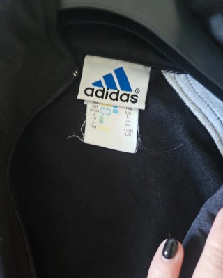 Felpa Adidas Vintage Nera Rossa Bianca