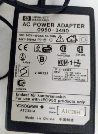 Cable Adaptador CA Hewlett-Packard