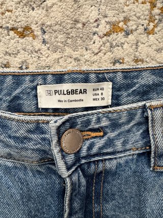 Pull&Bear Vaqueros Rectos Azules