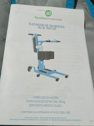 Elevador de pacientes eléctrico, grúa ancianos.