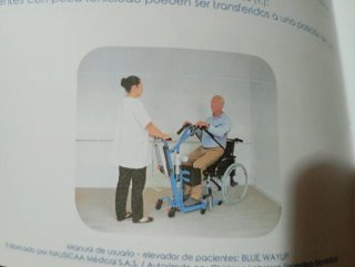 Elevador de pacientes eléctrico, grúa ancianos.