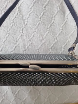 Bolso de fiesta mujer negro y plateado