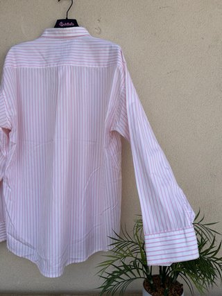 Camisa Tommy Hilfiger Talla XL Rayas Rosas