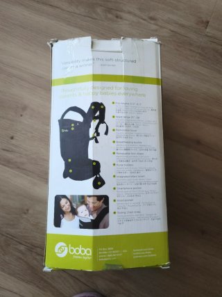 Mochila Portabebés Boba Marrón Estampado Pájaros