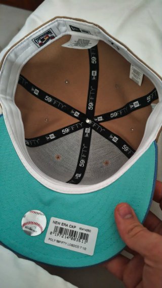 Gorra New Era 59FIFTY LA Dodgers Beige/Azul