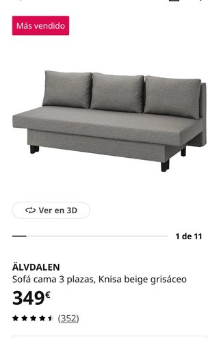 2 Sofás Cama IKEA Gris