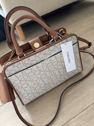 Bolso Calvin Klein Blanco y Marrón