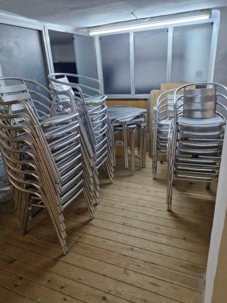 Mesas y Sillas Aluminio Terraza Exterior