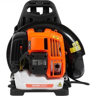 Soplador de Hojas de Mochila, Soplador de Hojas de Gas de 52CC y 2 Tiempos con Tanque de Combustible de 1.37L, Volumen de Aire de 480CFM y Velocidad de 175MPH, Ideal para Cuidado del Césped, Limpi...