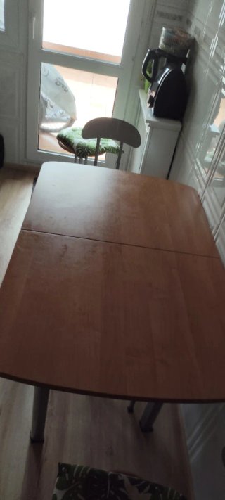 Mesa de cocina madera y metal