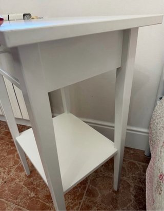 Mesita de noche blanca Ikea Hemnes